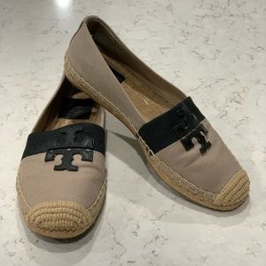 Tory Burch Weston Flat Canvas Espadrilles